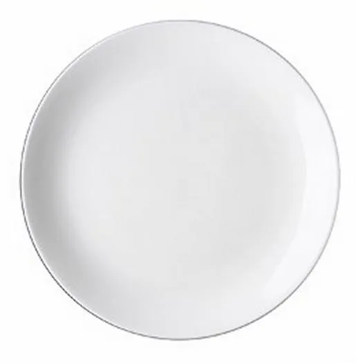 Tria 020971  Bone China 10" Round Coupe Plate - White