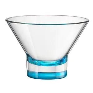 BORMIOLI ROCCO Ypsilon 13oz Dessert Glass - Clear/Sky Blue