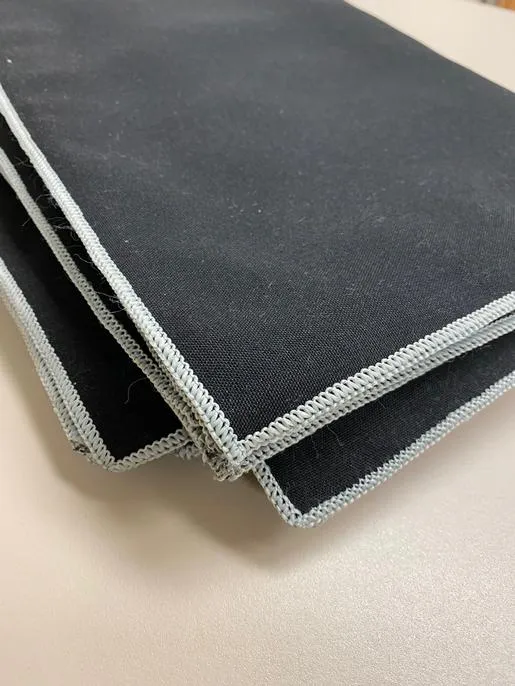 18" X 18" Black Spun Polyester Napkins - 120 per case