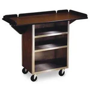 LAKESIDE Beverage Service Cart S/S with Laminate