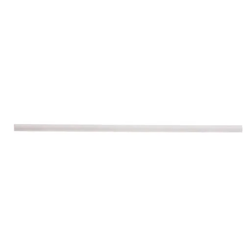 TableCraft 7.75" (8mm) Unwrapped Solid White Paper Straws, 3000/Case