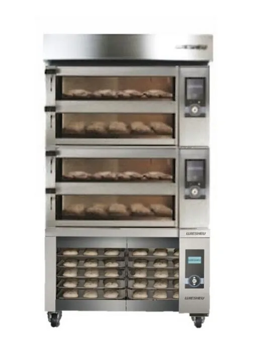 Bizerba All-In-One Baking Station (2) EBO 68L-Deck Oven, (1) 68M-Proofer and (1) 68-X0468 Steam Reducer