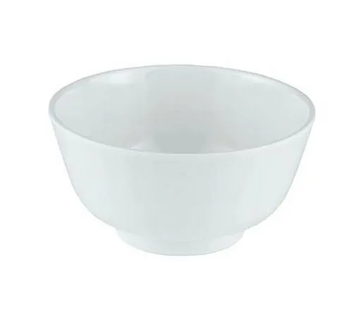 GET 12 oz. Water Lily Melamine Bowl, White - 12/Case