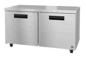 Hoshizaki CRMR60-01, Refrigerator, Two Section Undercounter, Stainless Doors with Lock