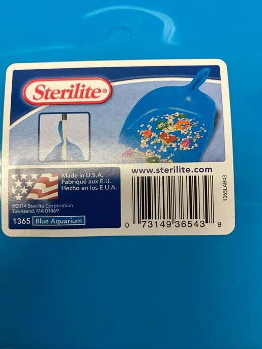 Sterilite 13654324 Plastic Dustpan - Blue Aquarium