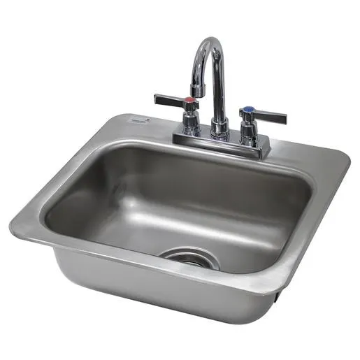 Advance Tabco Di-1-35 Single Compartment Drop-In Sink - Stainless Steel