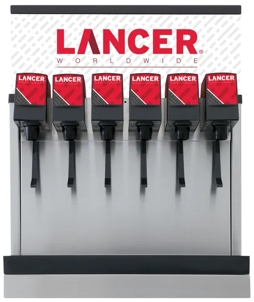 Lancer (CED) Counter Electric Dispenser - Medium, 6 Valve (3-2-1)