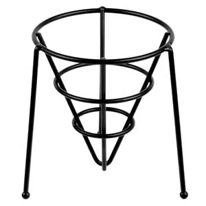 Clipper Mill by GET 4-33888 Black Wrought Iron 5" Appetizer Cone, 24/Case