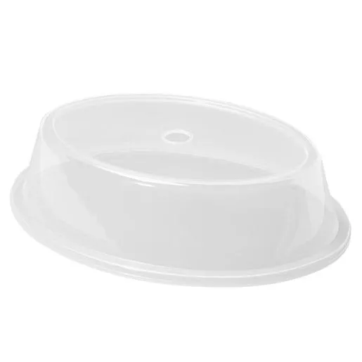 GET CO-96-CL 12" Polypropylene Oval Clear Plate Cover, 12/Case
