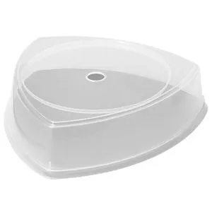 GET CO-104-CL 12" Polypropylene Triangular Clear Plate Cover, 12/Case