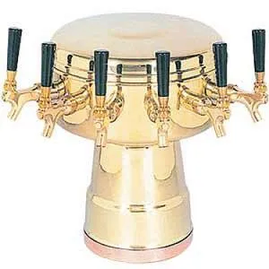Micromatic MTB-6BR Brass 6 Faucets Mushroom Draft Tower