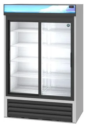 Hoshizaki RM-45-SD, Refrigerator, Two Section Glass Door Merchandiser