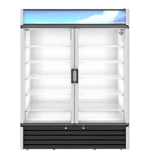 Hoshizaki RM-49-HC, Refrigerator, Two Section Glass Door Merchandiser