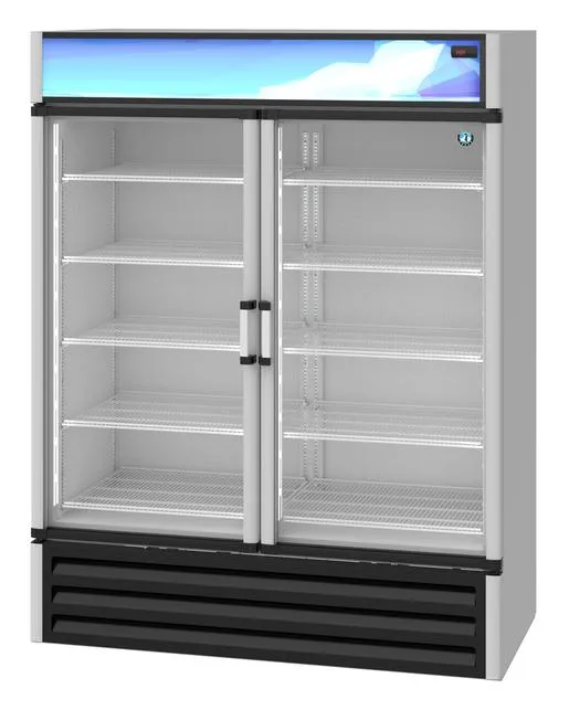 Hoshizaki RM-49, Refrigerator, Two Section Glass Door Merchandiser