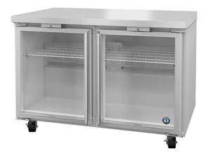 Hoshizaki UR48A-GLP01, Refrigerator, Two Section Undercounter, Stainless Doors