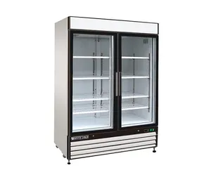 Maxx Cold MXM2-48RHC 54" Glass 2-Door Refrigerated Merchandiser, 115V