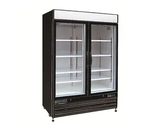 Maxx Cold MXM2-48RBHC 54" Glass 2-Door Refrigerated Merchandiser, 115V