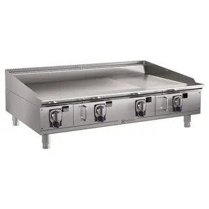 Electrolux 169188  EMPower 2/3 Smooth and 1/3 Ribbed Scratch Resistant Chrome Gas Griddle Top, 104K BTU