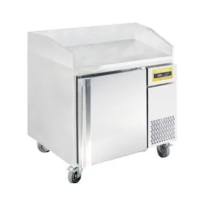 PrepRite PPT481C-4804 48-inch 1-Door Refrigerated Prep Table with Stainless Top, and Back Rail
